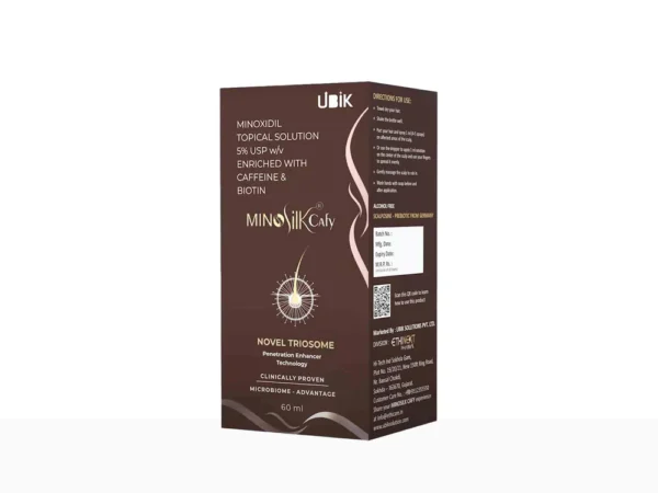 Minoxidil topical solution 5%usp w/v enriched with caffeine & biotin - Image 3