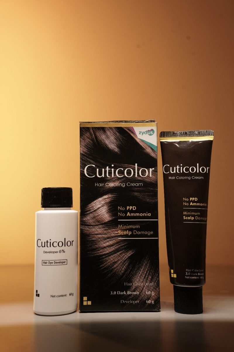 Cuticolor hair coloring cream